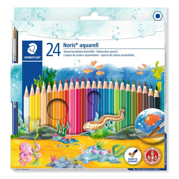 Цветни моливи Staedtler NC Aquarell 144, 24 цвята