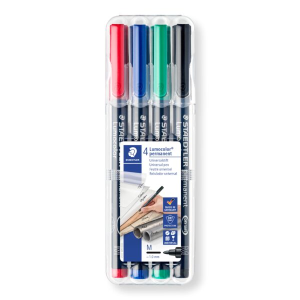 Комплект маркери Staedtler Lumocolor 317 OHP M, 4 цвята