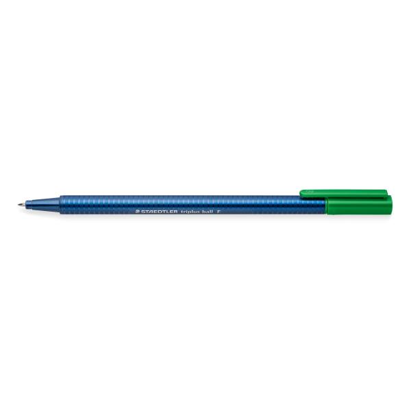 Химикалка Staedtler Triplus 437, зелена F