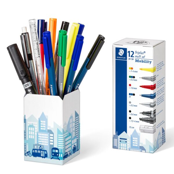 Комплект Staedtler Triplus multi set, 12 части