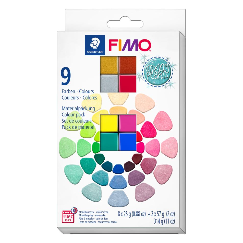 Комплект глина Staedtler Fimo, 2 х 57g, 8 цвята х 25g