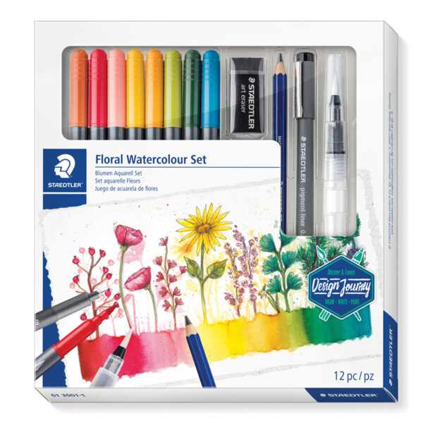 Комплект Staedtler Design Journey Floral Watercolour