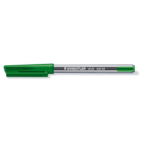 Химикалка Staedtler Stick 430 М, зелена