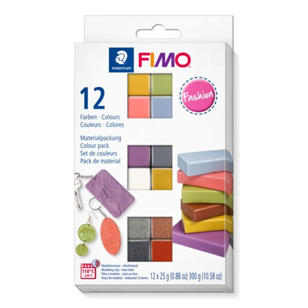 К-т глина Staedtler Fimo Soft, 12цв.х 25g, Fashion