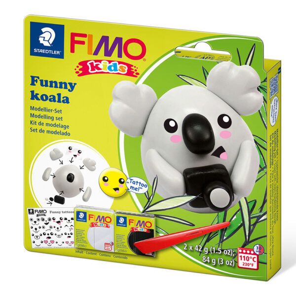 Комплект глина Staedtler Fimo Kids, 2x42g, Koala