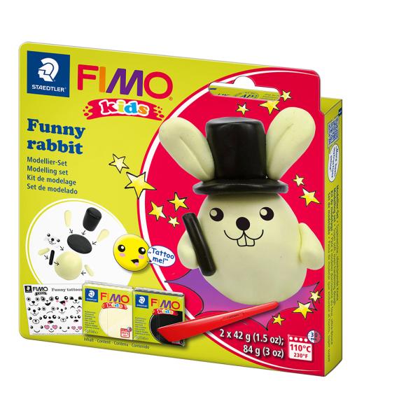 Комплект глина Staedtler Fimo Kids, 2x42g, Rabbit