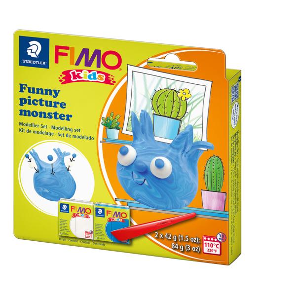 Комплект глина Staedtler Fimo Kids, 2x42g, Monster