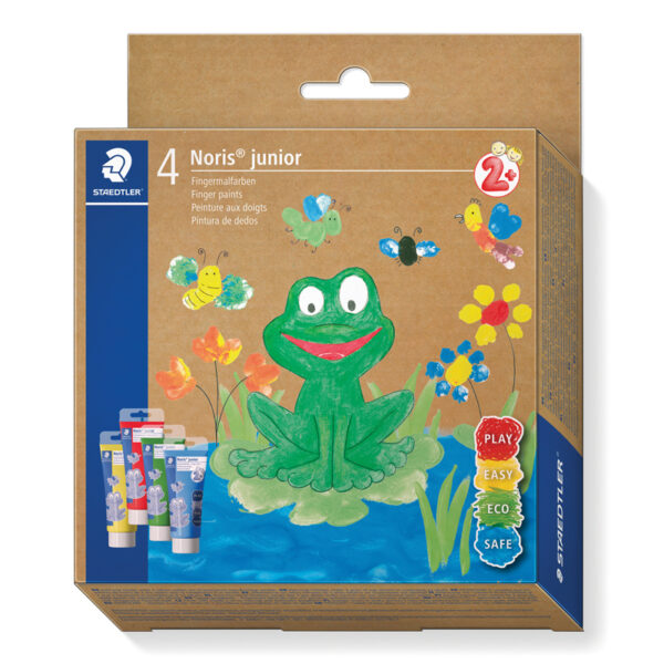 Боя Noris Junior finger paint, 4 цвята x 75 ml