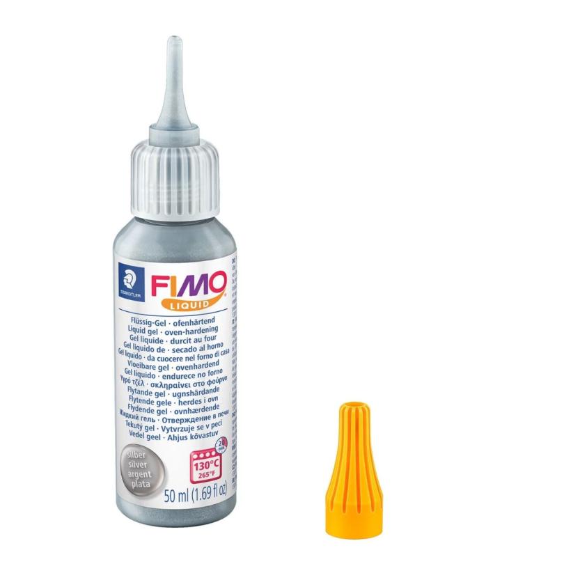 Гел за декорации Staedtler Fimo, 50ml, сребрист