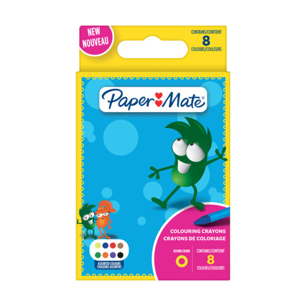 Пастели Papermate Kids Colouring, 8 цвята - Image 2