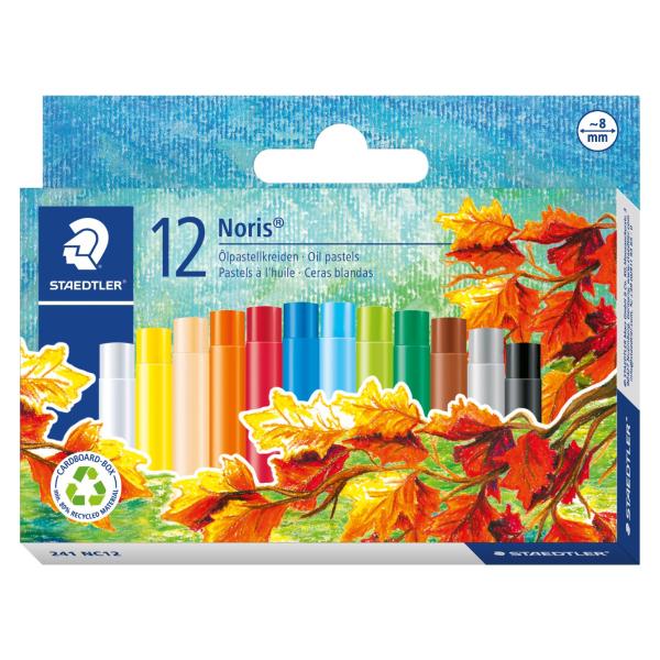 Маслени пастели Staedtler NC 241, 12 цвята