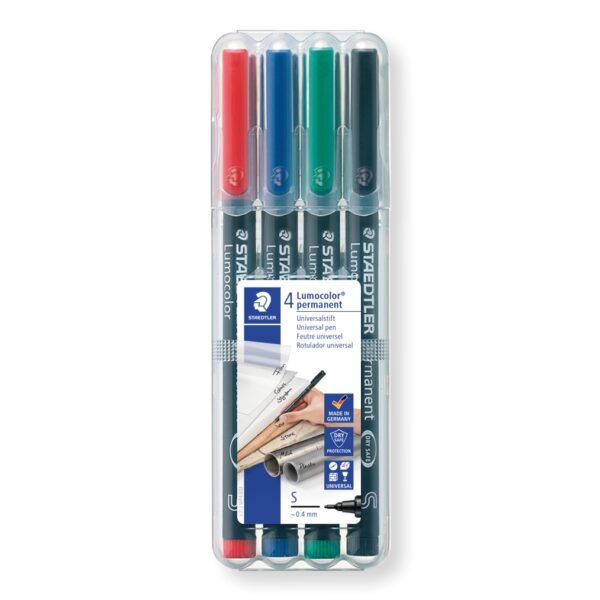 Комплект маркери Staedtler Lumocolor 313 OHP S, 4 цв - Image 2