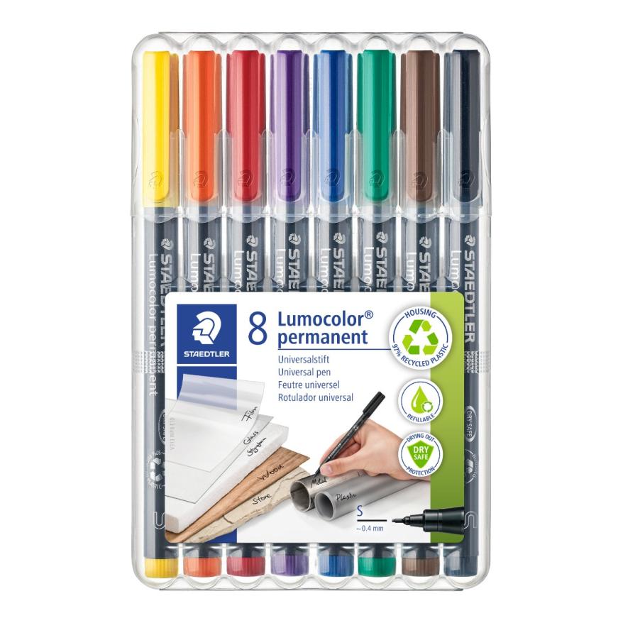 Комплект маркери Staedtler Lumocolor 313 OHP S, 8 цвята - Image 2