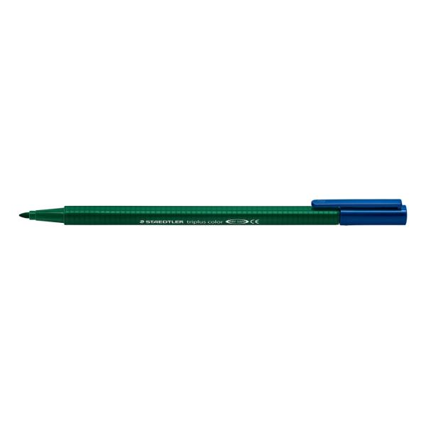 Флумастри Staedtler 323, триъгълни, тъмно зелен - Image 2