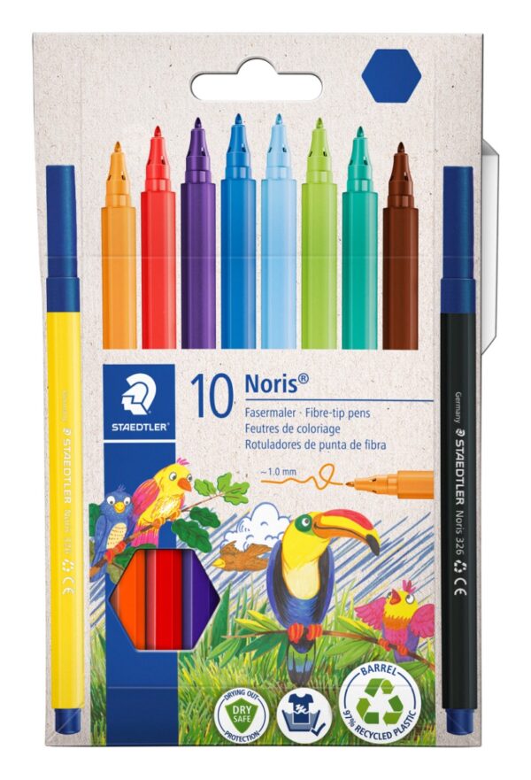 Флумастри Staedtler Noris 326, 10 цвята - Image 2