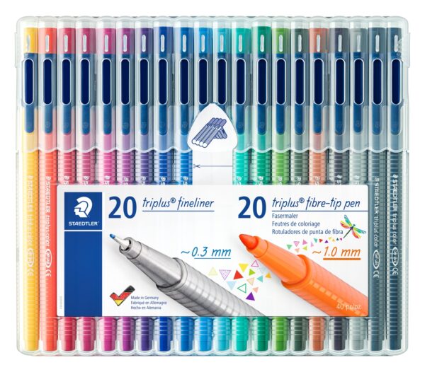 Комплект тънкописци Staedtler Triplus 323&338, 40 броя - Image 2