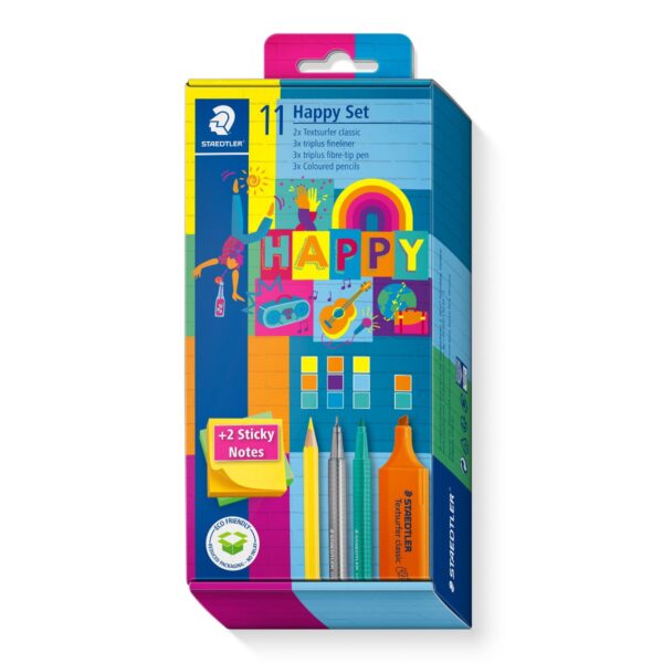 Комплект Staedtler Happy, 11 части + леп. листчета - Image 2