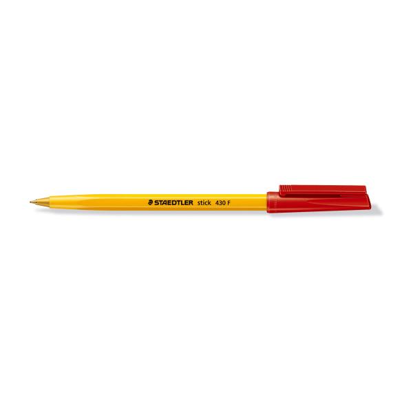 Химикалка Staedtler Stick 430 F, червена - Image 2