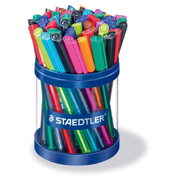 Химикалки Staedtler триъг. 432 М, 50 бр асорти цвята в кутия - Image 2