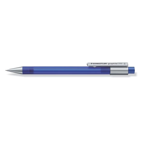 Автоматичен молив Staedtler Graphite 777,0.5 mm,прозрачно син/среб