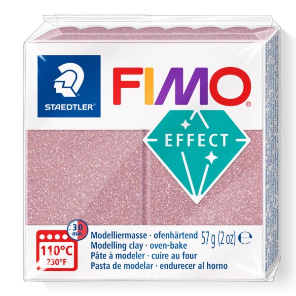 Полимерна глина Staedtler Fimo Effect,57g, бледо розов 212 - Image 2