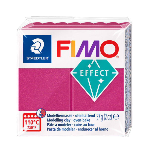 Пол. глина Staedtler Fimo Effect,57g, мет.бордо 21