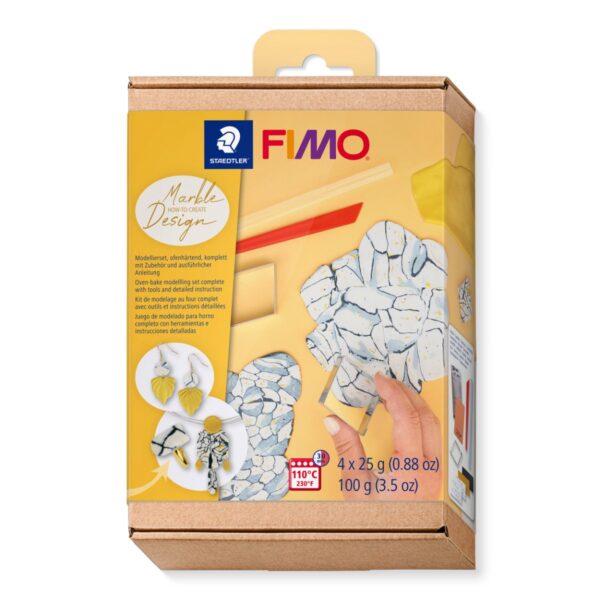 Комплект глина Staedtler Fimo, 4 х 25g, Marble design