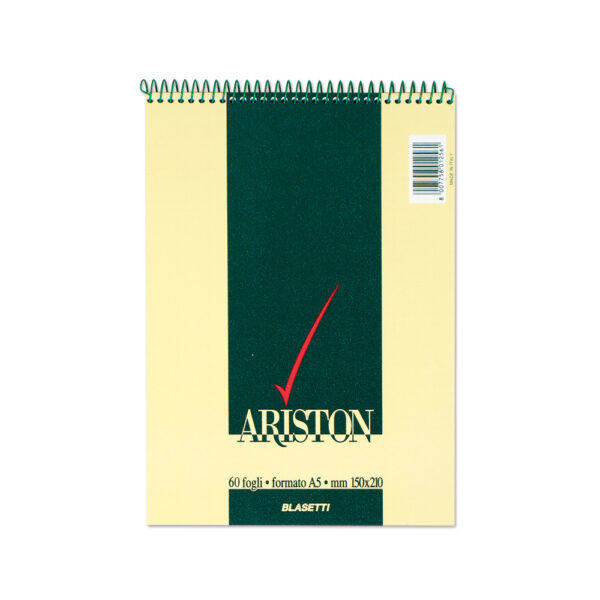 Бележник спирала Ariston, А5, 60 л., 60 г/м2, каре