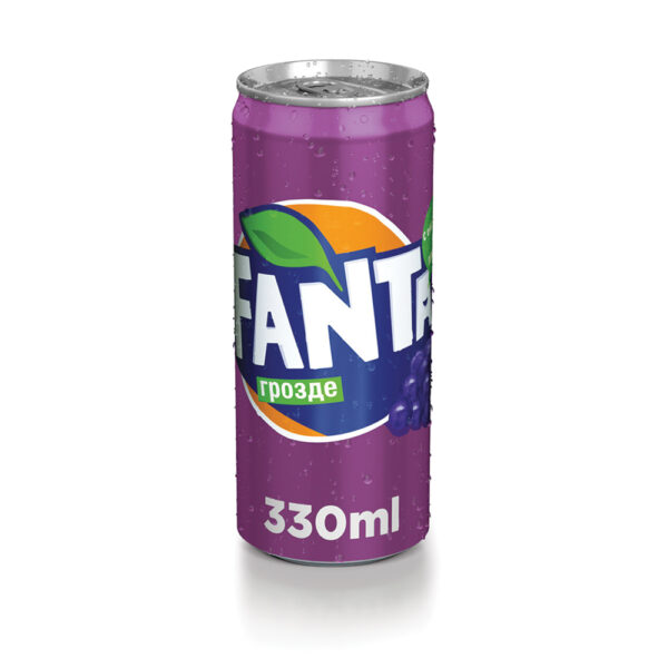 Напитка Fanta грозде 0.33 л, кенче