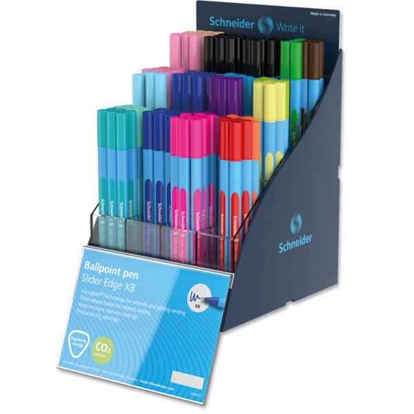 Химикалка Slider Edge Colours/Pastel XB, 19 цв., SIS дисплей