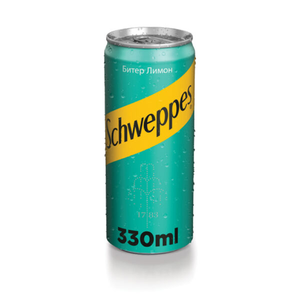 Напитка Schweppes битер лимон 0.33 л, кенче